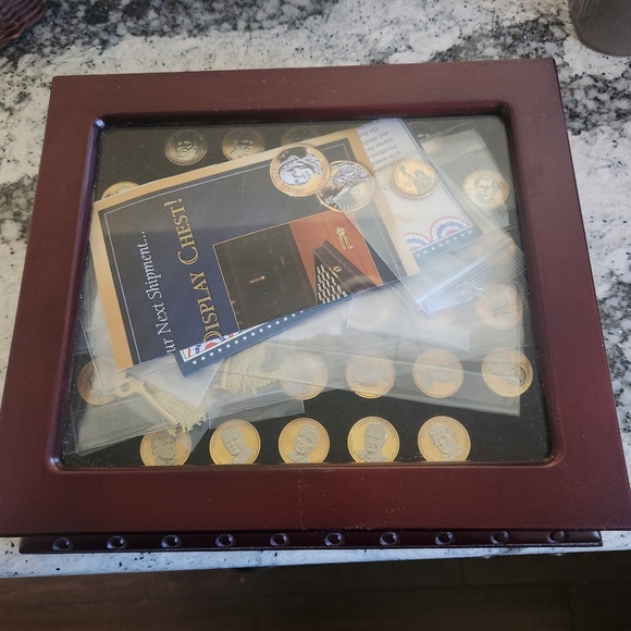 PCS Stamps and Coin Platinum and Gold Highlighted US President Dollars 38 Coins - Picture 6 of 10